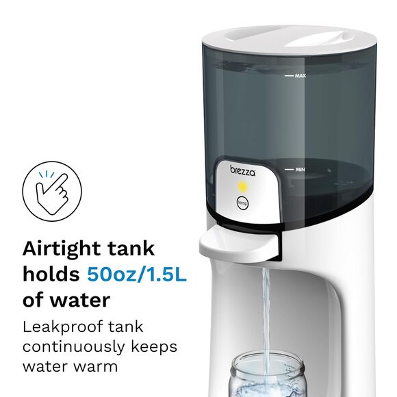 NEW Baby Brezza Instant Baby Bottle Warmer Dispenses 24/7, 3 Temperatures, White - Picture 3 of 8